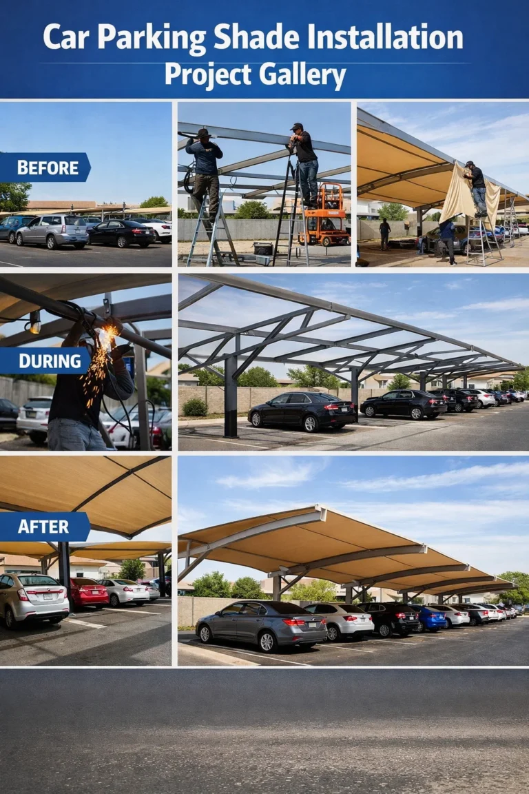 Car Parking Shades & Sun Shades Manufacturer in Jeddah, Saudi Arabia