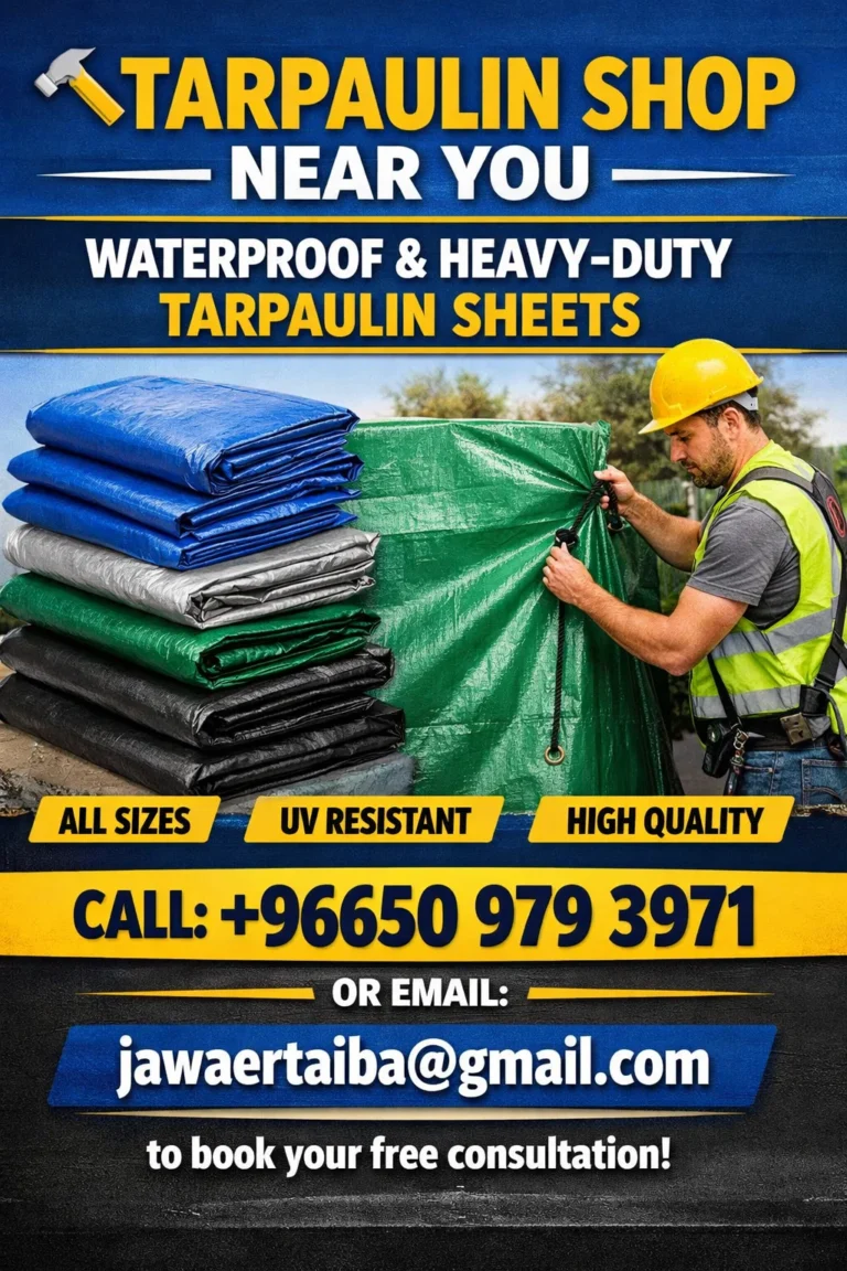 Tarpaulin Shop Near Me in Jeddah, Saudi Arabia – Waterproof Tarpaulin Sheets & Printing