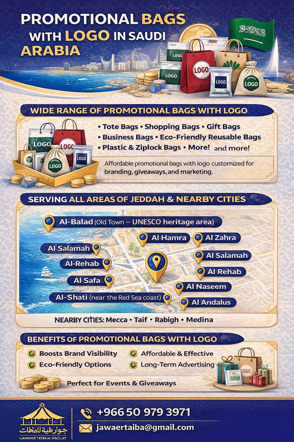 Premium Eco-Friendly Custom Bags in jeddah Saudi Arabia