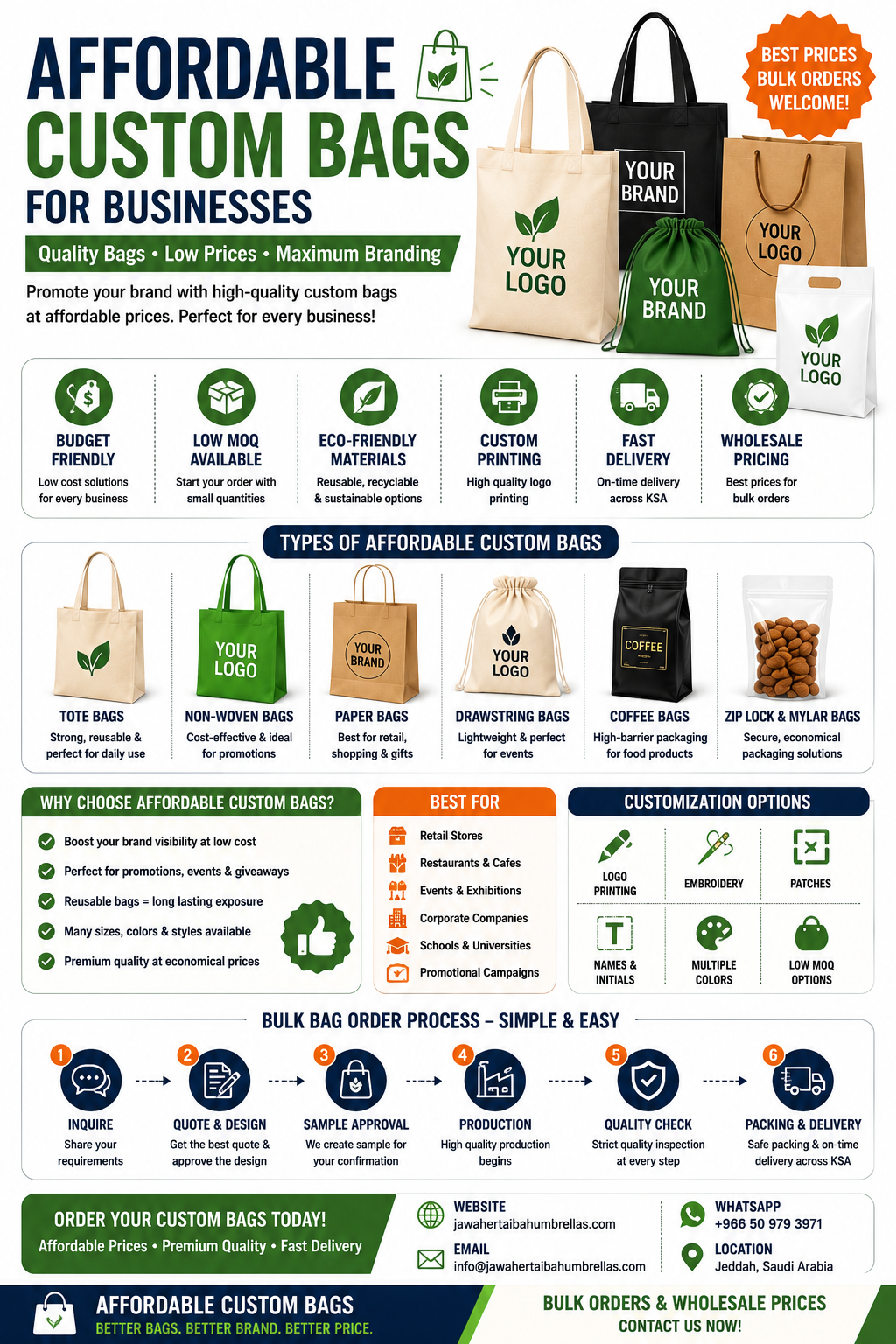Affordable Custom Bags in Saudi Arabia