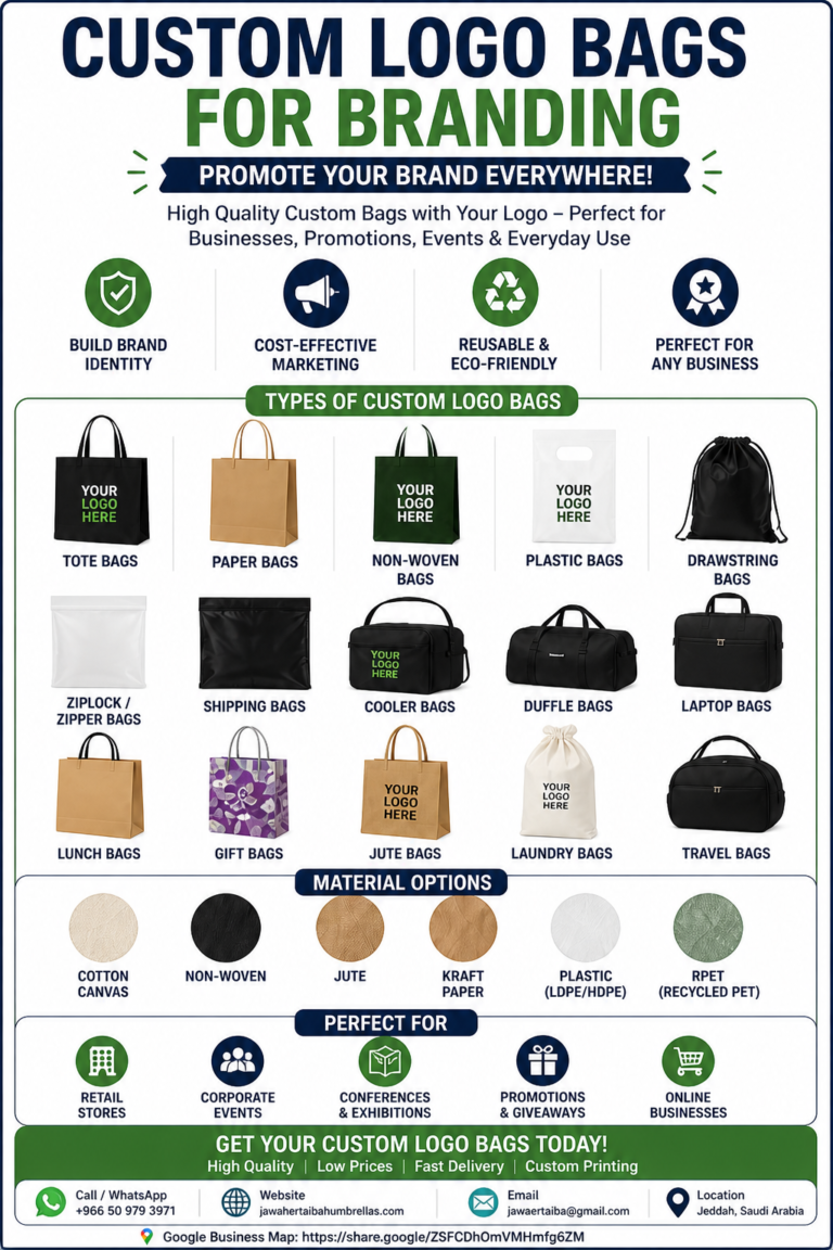 Custom logo bags for branding