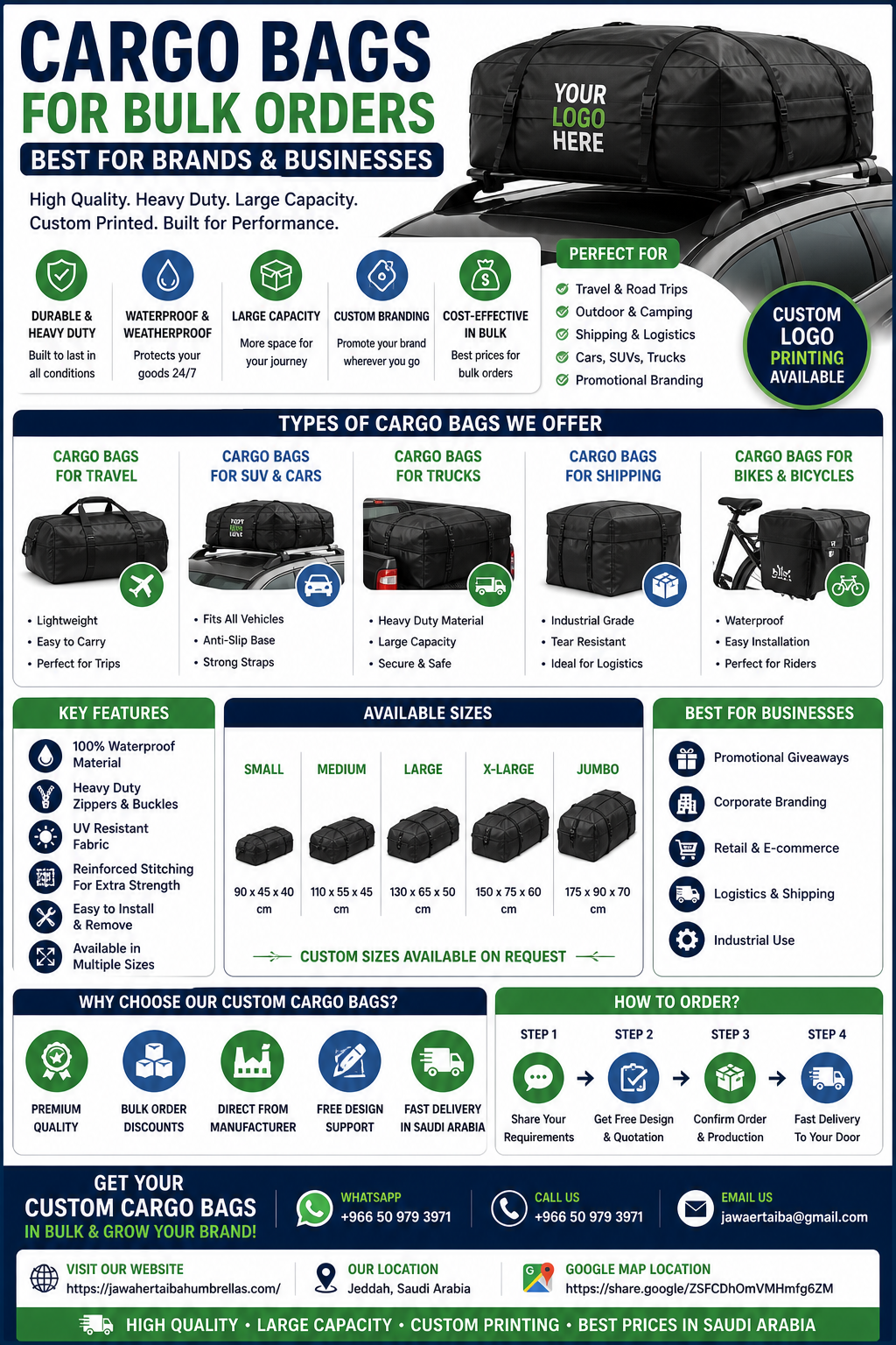 Looking for bulk cargo bags, custom cargo bags, or heavy duty promotional bags