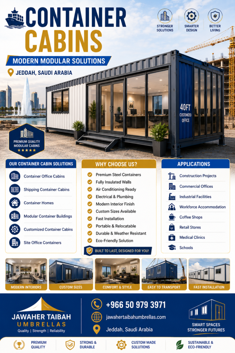 Container Cabins Modern Modular Solutions in Jeddah, Saudi Arabia