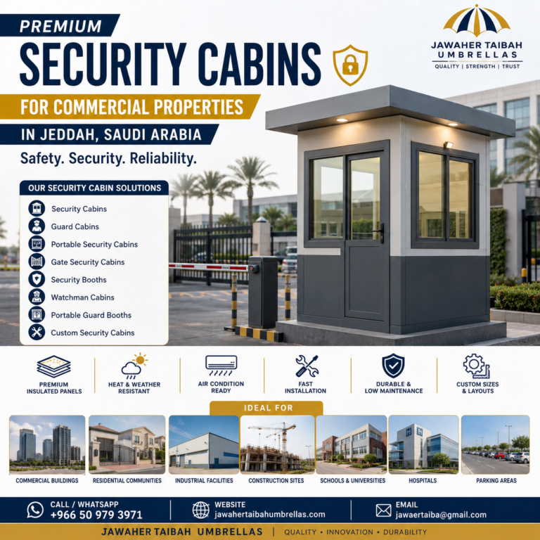 Security Cabins for Commercial Properties in Jeddah, Saudi Arabia