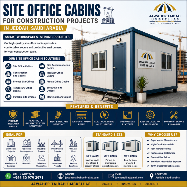 Site Office Cabins for Construction Projects in Jeddah, Saudi Arabia