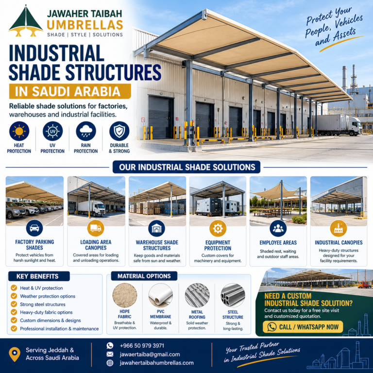 Shade Structures for Factories & Industrial Facilities in Saudi Arabia